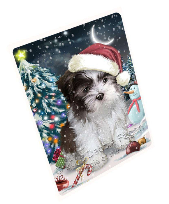 Have a Holly Jolly Malti Tzu Dog Christmas Large Refrigerator / Dishwasher Magnet RMAG70524