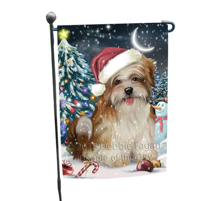 Have a Holly Jolly Malti Tzu Dog Christmas  Garden Flag GFLG51665