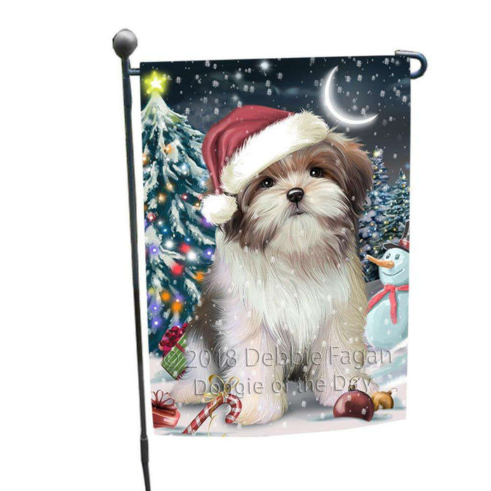 Have a Holly Jolly Malti Tzu Dog Christmas  Garden Flag GFLG51667