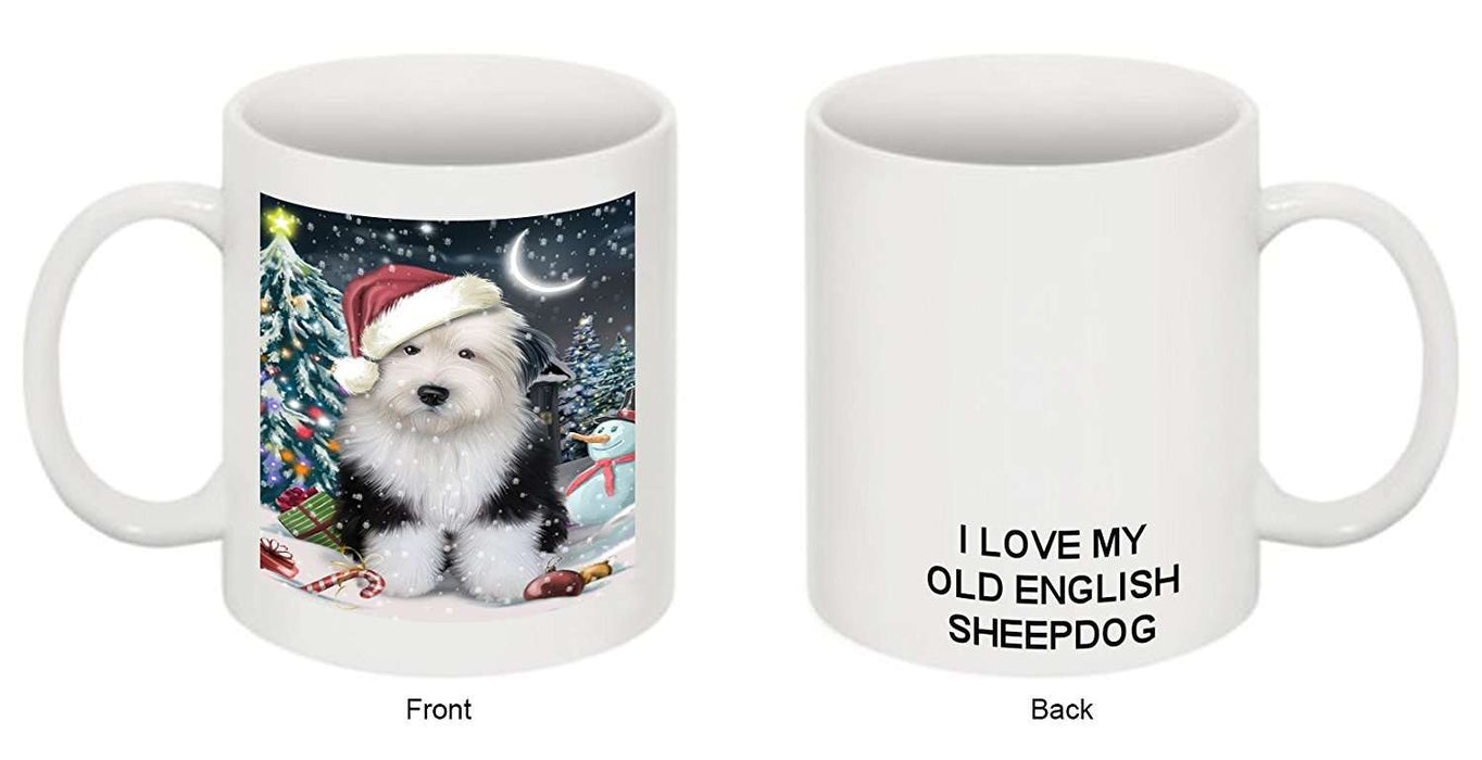 Have a Holly Jolly Old English Sheepdog Christmas Mug CMG0245