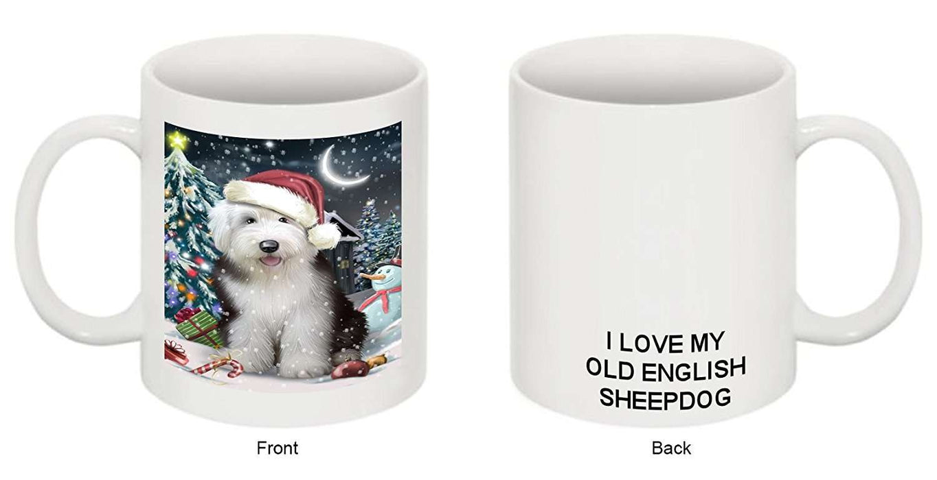 Have a Holly Jolly Old English Sheepdog Christmas Mug CMG0246