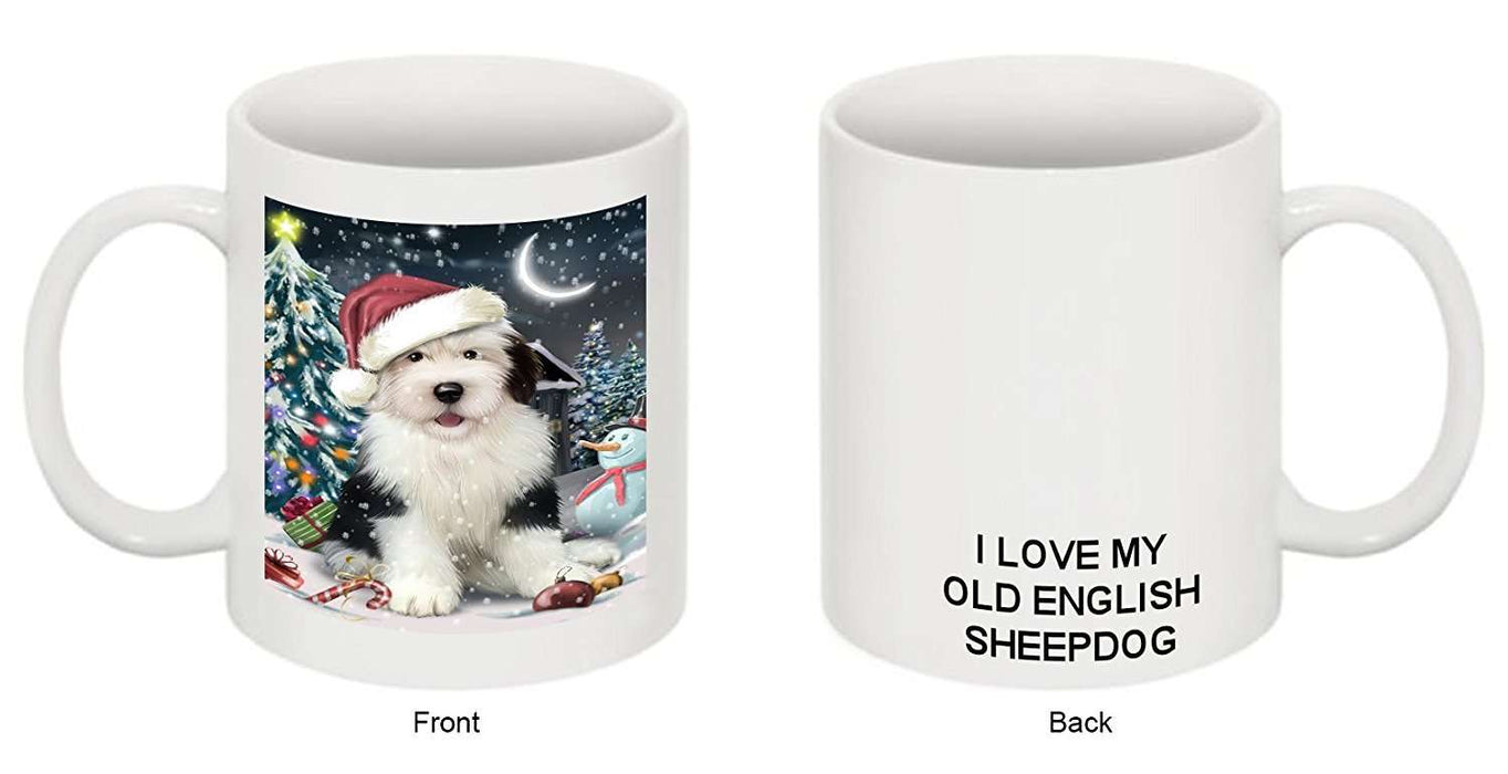 Have a Holly Jolly Old English Sheepdog Christmas Mug CMG0247