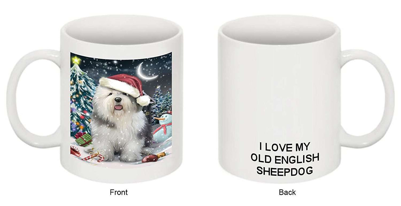 Have a Holly Jolly Old English Sheepdog Christmas Mug CMG0248