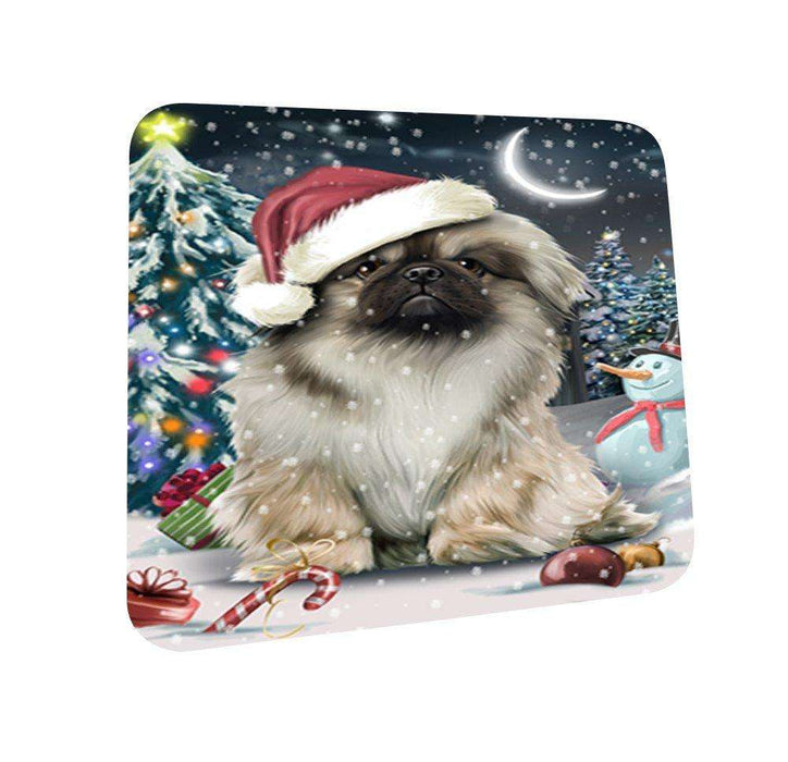 Have a Holly Jolly Pekingese Dog Christmas Coasters CST163 (Set of 4)