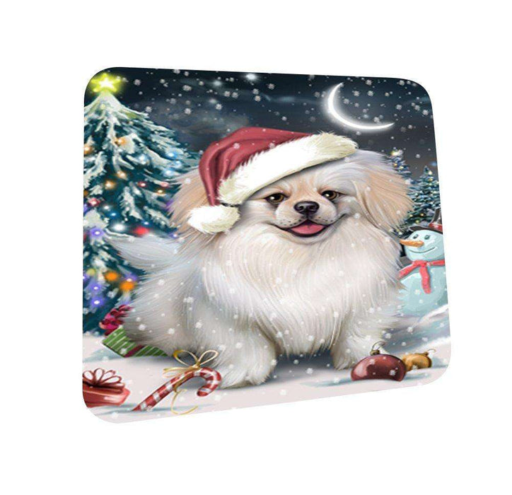 Have a Holly Jolly Pekingese Dog Christmas Coasters CST164 (Set of 4)
