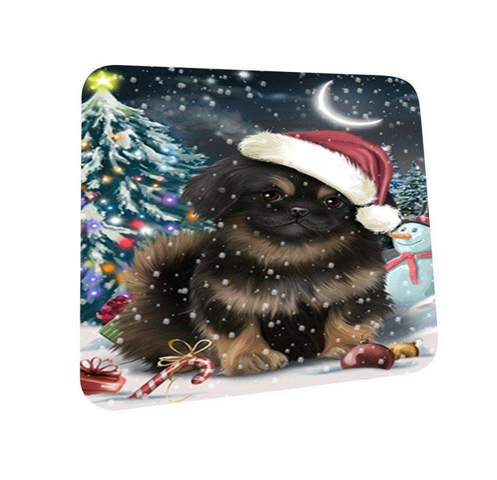 Have a Holly Jolly Pekingese Dog Christmas Coasters CST165 (Set of 4)