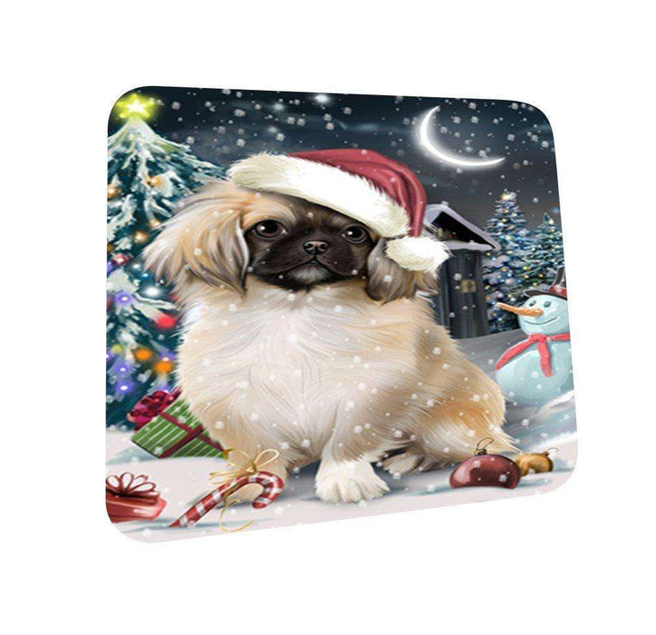 Have a Holly Jolly Pekingese Dog Christmas Coasters CST166 (Set of 4)