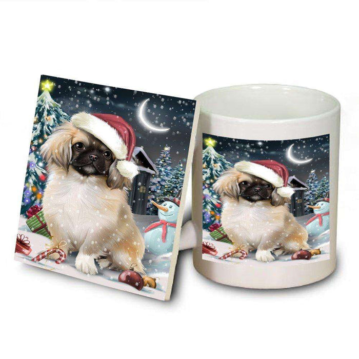 Have a Holly Jolly Pekingese Dog Christmas Mug and Coaster Set MUC0260