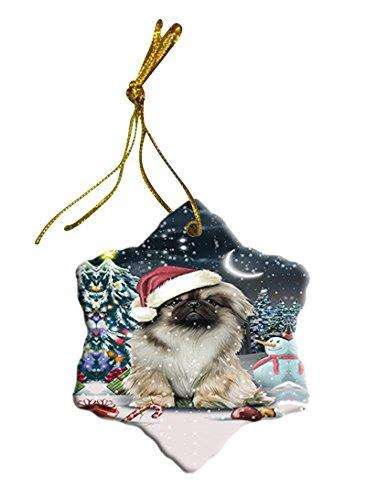 Have a Holly Jolly Pekingese Dog Christmas Star Ornament POR2557