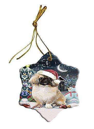 Have a Holly Jolly Pekingese Dog Christmas Star Ornament POR2560