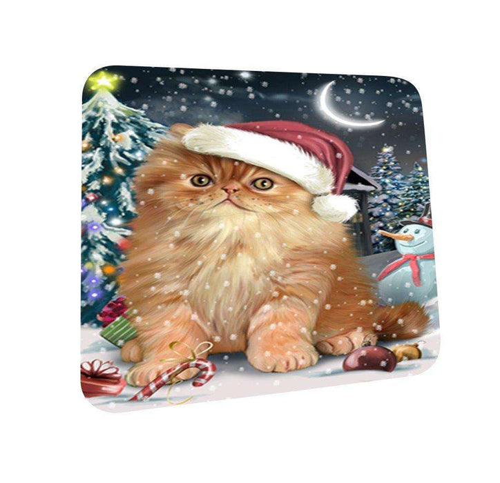 Have a Holly Jolly Persian Cat Christmas Coasters CST170 (Set of 4)