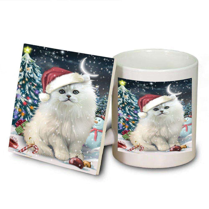 Have a Holly Jolly Persian Cat Christmas Mug and Coaster Set MUC0262