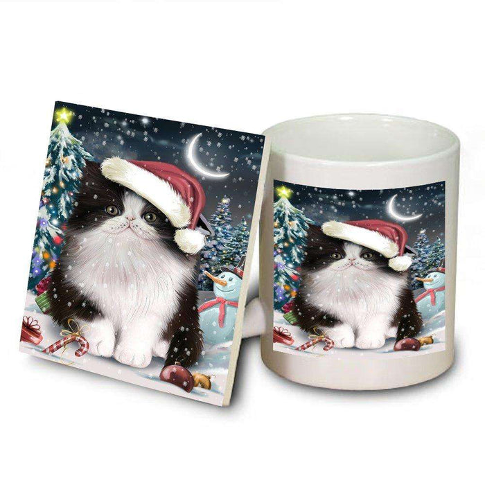 Have a Holly Jolly Persian Cat Christmas Mug and Coaster Set MUC0263