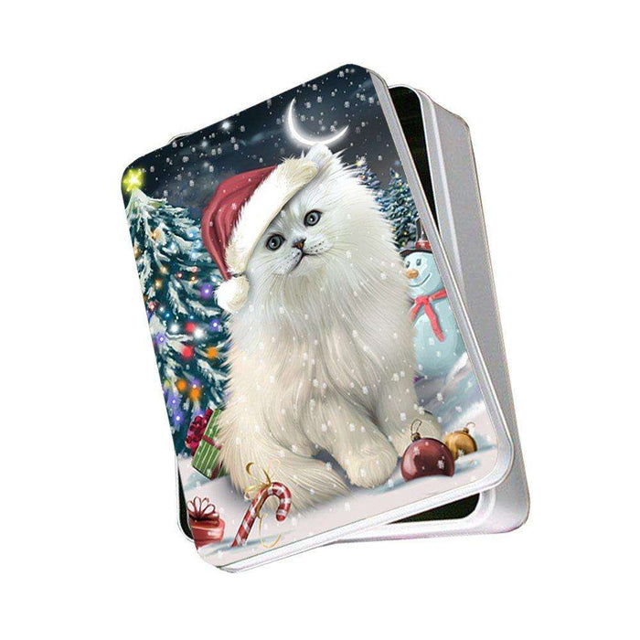 Have a Holly Jolly Persian Cat Christmas Photo Storage Tin PTIN0262
