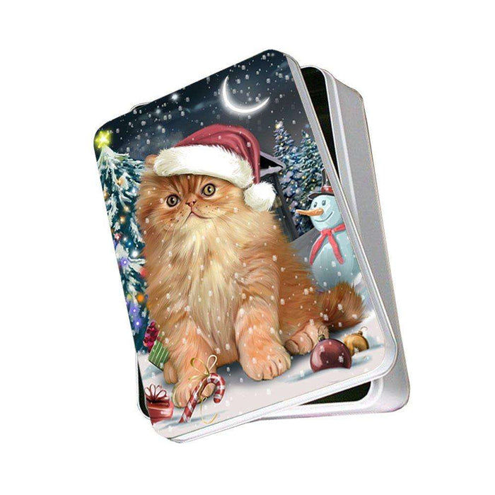 Have a Holly Jolly Persian Cat Christmas Photo Storage Tin PTIN0264
