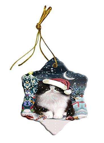 Have a Holly Jolly Persian Cat Christmas Star Ornament POR2563