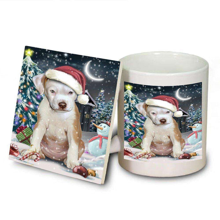 Have a Holly Jolly Pit Bull Dog Christmas Mug and Coaster Set MUC0125