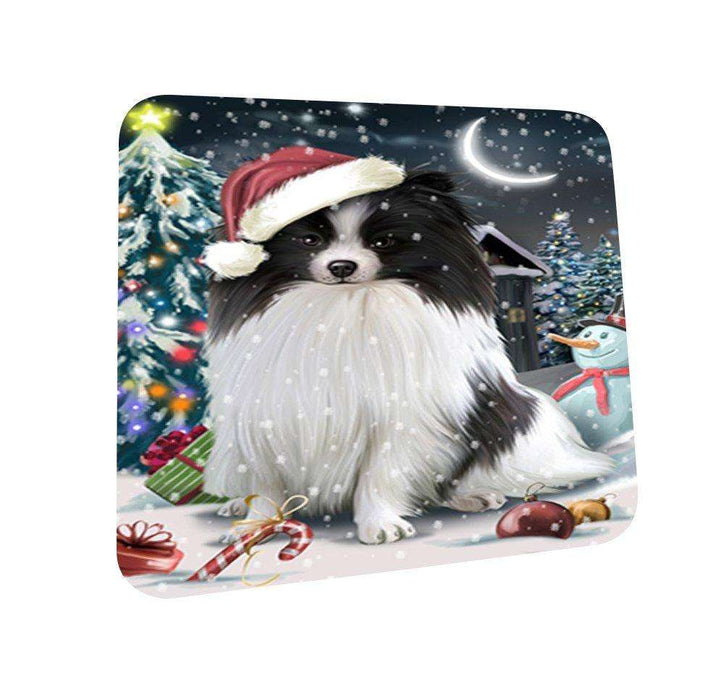 Have a Holly Jolly Pomeranian Dog Christmas Coasters CST172 (Set of 4)