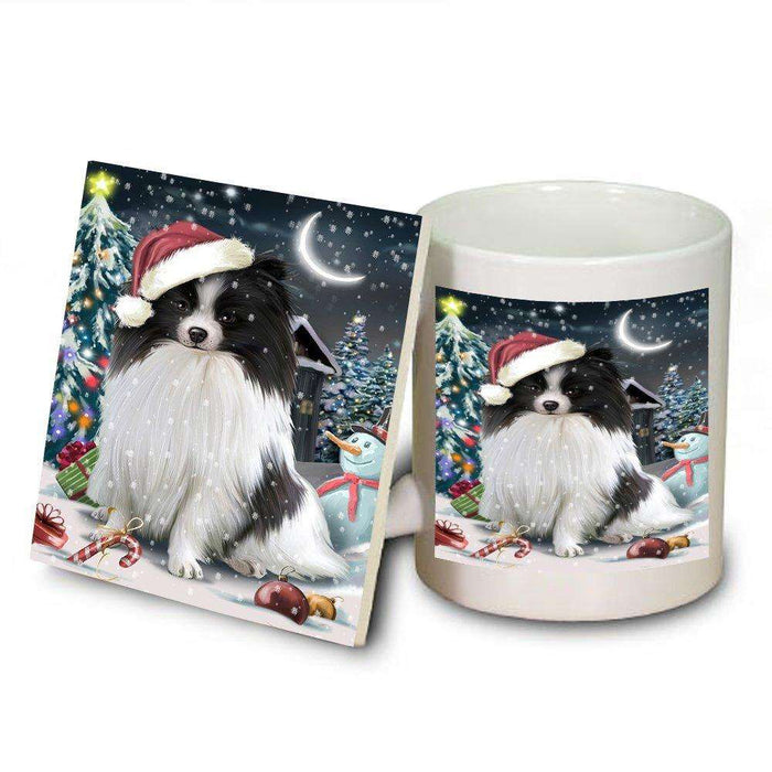 Have a Holly Jolly Pomeranian Dog Christmas Mug and Coaster Set MUC0266