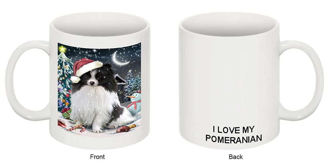 Have a Holly Jolly Pomeranian Dog Christmas Mug CMG0258
