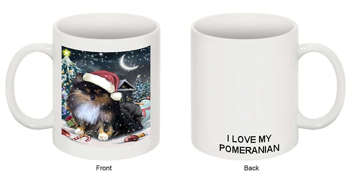 Have a Holly Jolly Pomeranian Dog Christmas Mug CMG0259