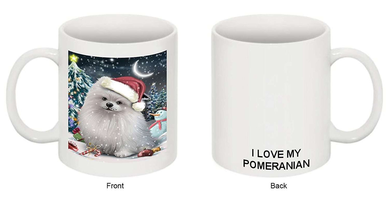 Have a Holly Jolly Pomeranian Dog Christmas Mug CMG0260