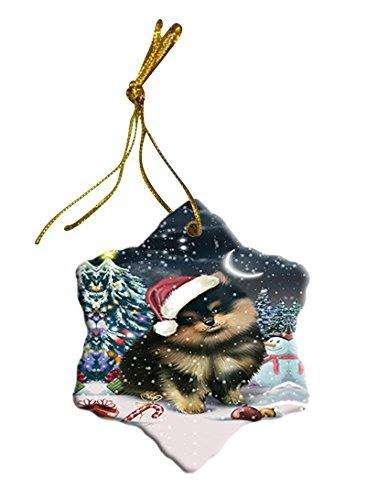 Have a Holly Jolly Pomeranian Dog Christmas Star Ornament POR2565