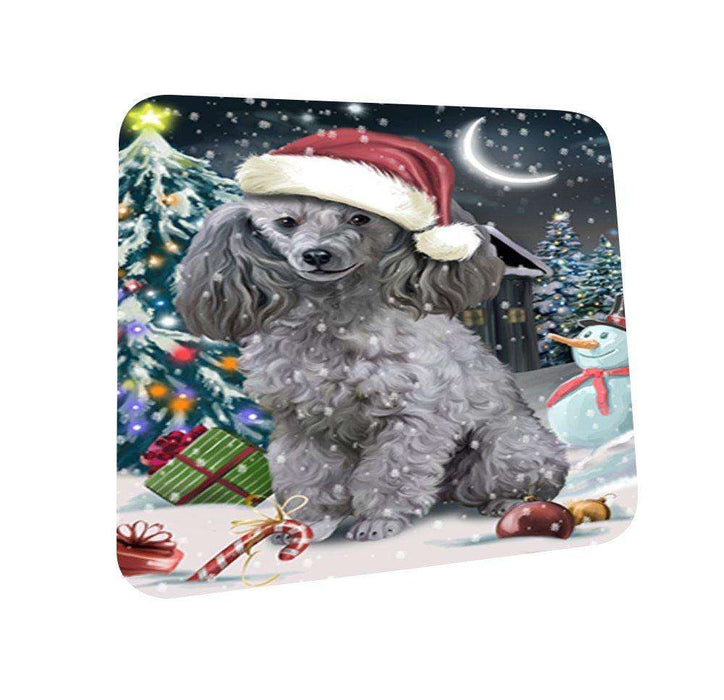 Have a Holly Jolly Poodle Dog Christmas Coasters CST037 (Set of 4)