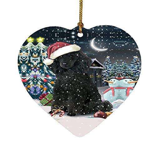 Have a Holly Jolly Poodle Dog Christmas Heart Ornament POR1837