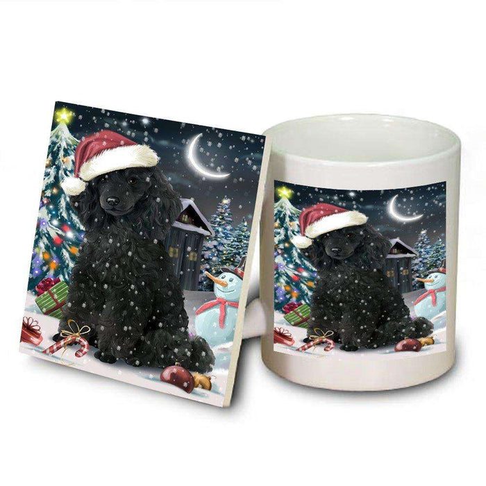 Have a Holly Jolly Poodle Dog Christmas Mug and Coaster Set MUC0130