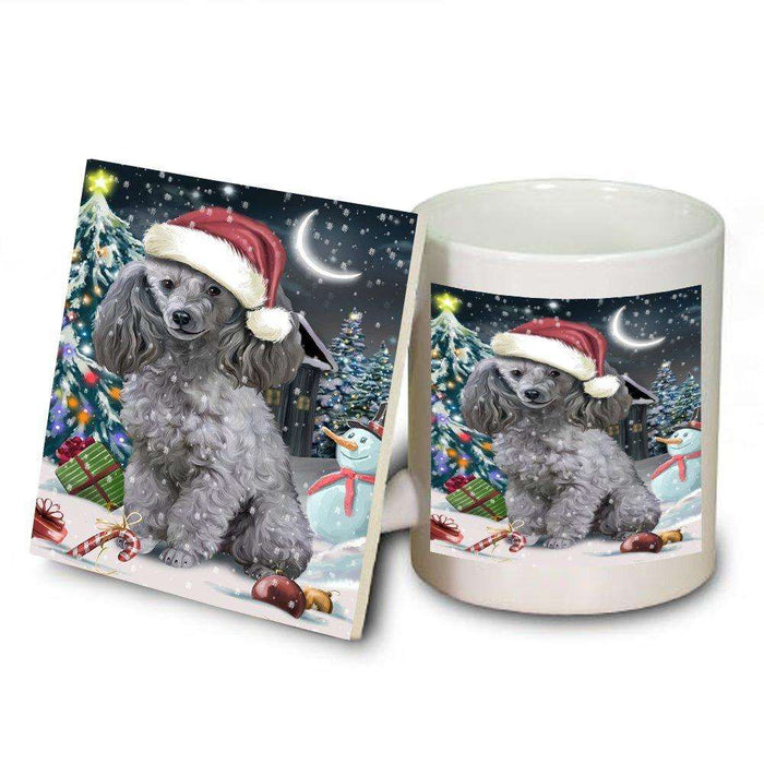 Have a Holly Jolly Poodle Dog Christmas Mug and Coaster Set MUC0131