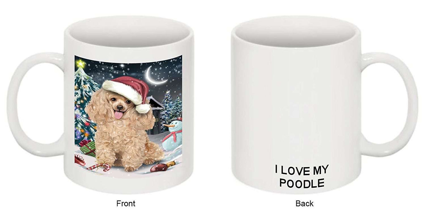 Have a Holly Jolly Poodle Dog Christmas Mug CMG0212