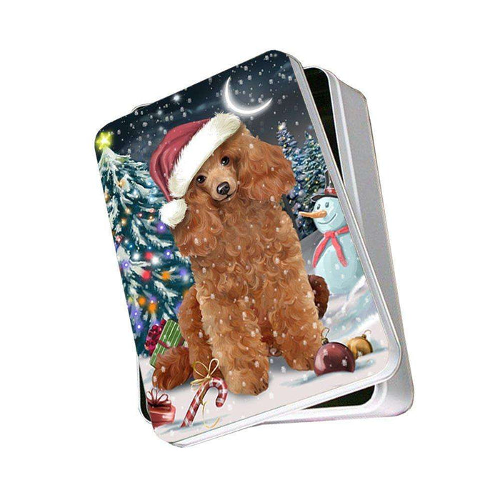 Have a Holly Jolly Poodle Dog Christmas Photo Storage Tin PTIN0129