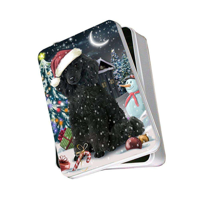 Have a Holly Jolly Poodle Dog Christmas Photo Storage Tin PTIN0130