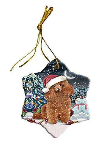 Have a Holly Jolly Poodle Dog Christmas Star Ornament POR2429