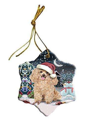 Have a Holly Jolly Poodle Dog Christmas Star Ornament POR2432
