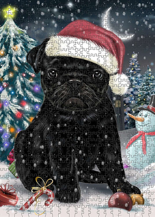 Have a Holly Jolly Pug Dog Christmas Puzzle with Photo Tin PUZL285