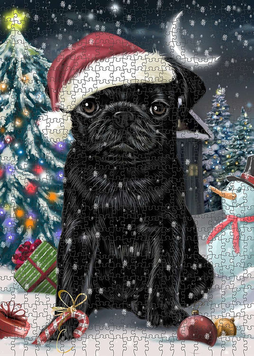Have a Holly Jolly Pug Dog Christmas Puzzle with Photo Tin PUZL291