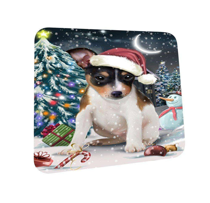Have a Holly Jolly Rat Terrier Dog Christmas Coasters CST123 (Set of 4)