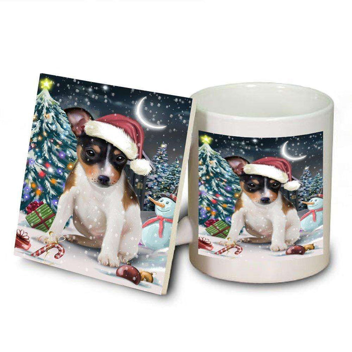 Have a Holly Jolly Rat Terrier Dog Christmas Mug and Coaster Set MUC0217