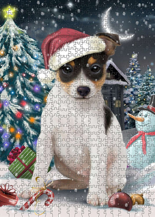 Have a Holly Jolly Rat Terrier Dog Christmas Puzzle  PUZL156