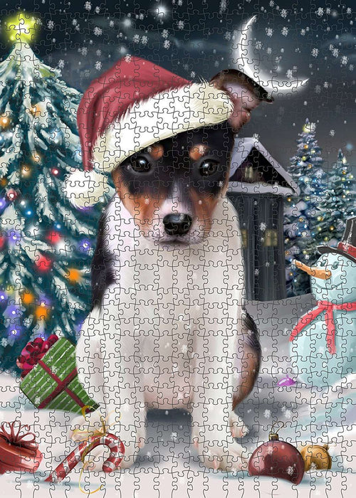 Have a Holly Jolly Rat Terrier Dog Christmas Puzzle  PUZL159