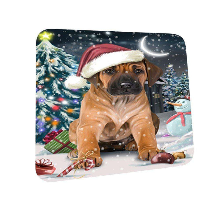 Have a Holly Jolly Rhodesian Ridgeback Dog Christmas Coasters CST041 (Set of 4)
