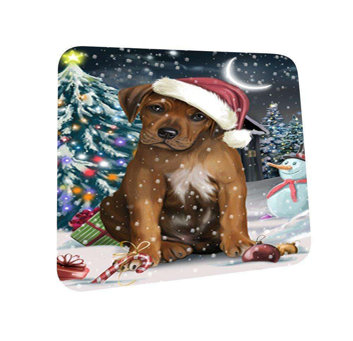 Have a Holly Jolly Rhodesian Ridgeback Dog Christmas Coasters CST042 (Set of 4)