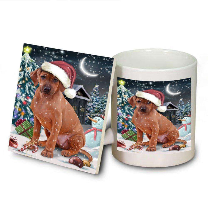 Have a Holly Jolly Rhodesian Ridgeback Dog Christmas Mug and Coaster Set MUC0133