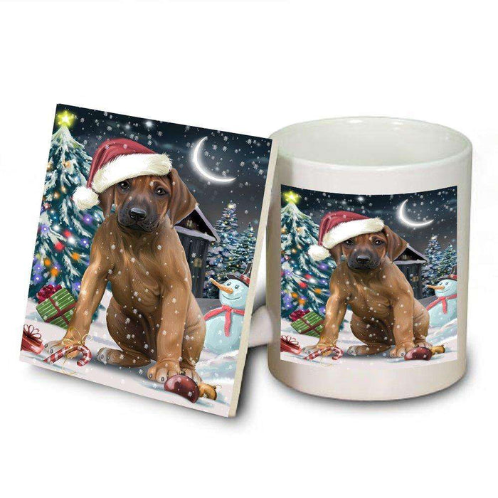 Have a Holly Jolly Rhodesian Ridgeback Dog Christmas Mug and Coaster Set MUC0134