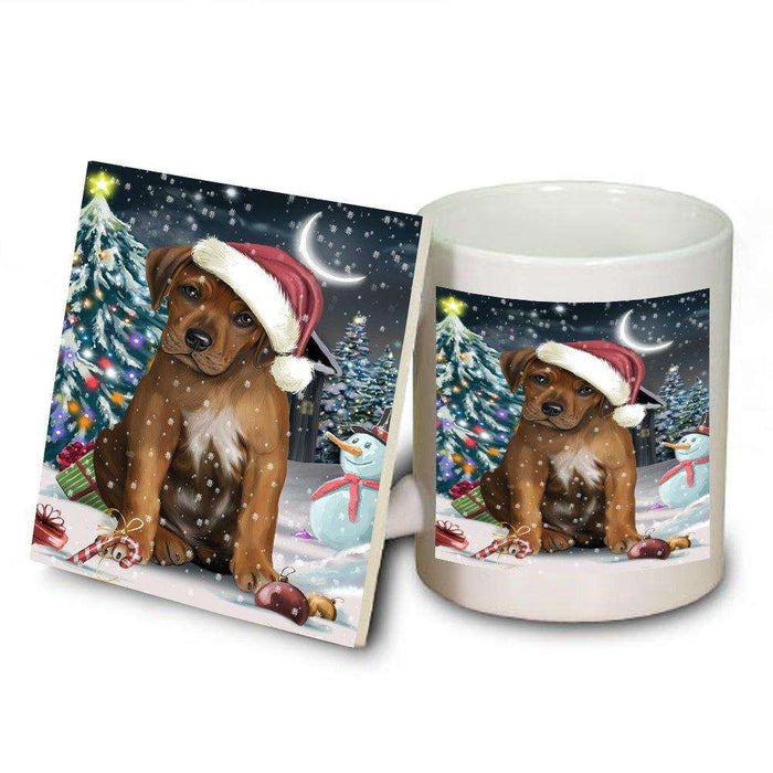 Have a Holly Jolly Rhodesian Ridgeback Dog Christmas Mug and Coaster Set MUC0136