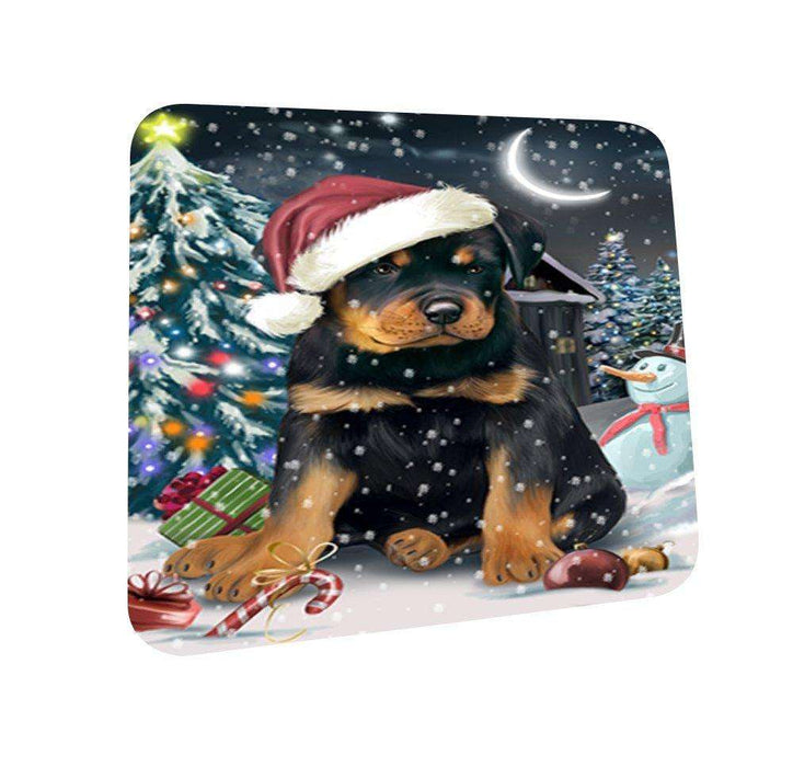 Have a Holly Jolly Rottweiler Dog Christmas Coasters CST083 (Set of 4)