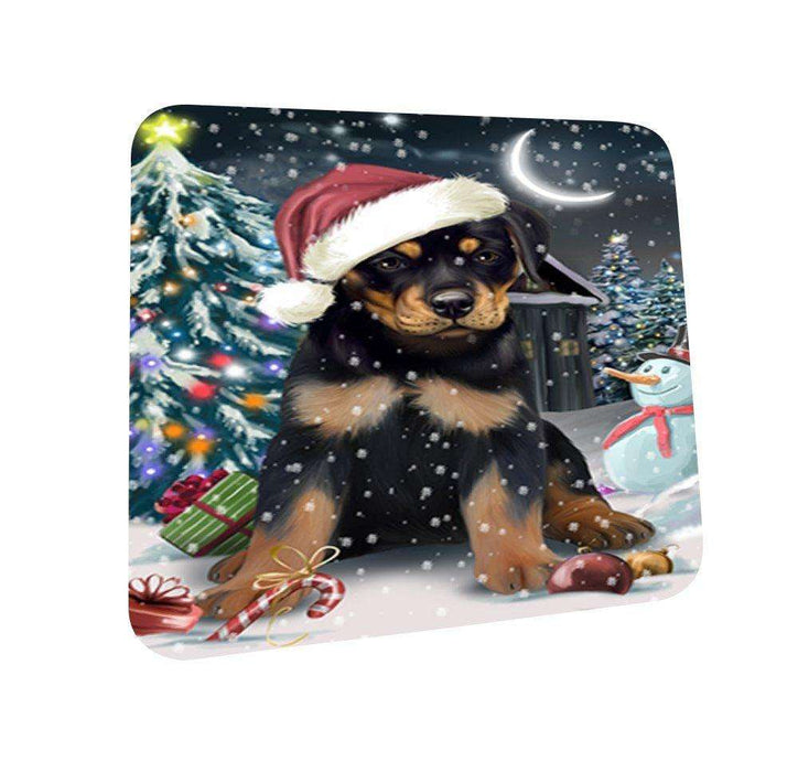 Have a Holly Jolly Rottweiler Dog Christmas Coasters CST084 (Set of 4)