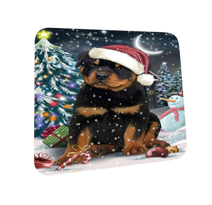 Have a Holly Jolly Rottweiler Dog Christmas Coasters CST085 (Set of 4)